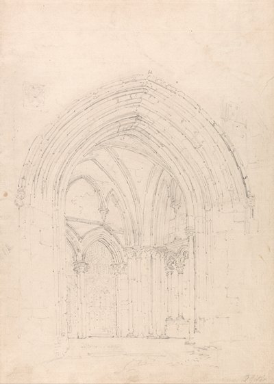 Kathedraal van St. Albans, Hertfordshire door Thomas Girtin